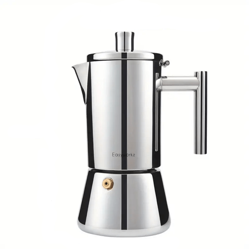 Italiaanse Moka Pot van Roestvrij Staal met Hittebestendig Ontwerp en Vaatwasmachinebestendig 1