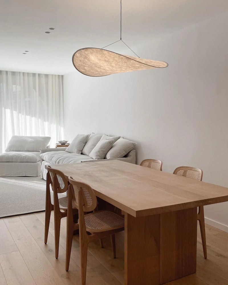 Japandi Stijl Wit Zwarte Hanglamp Kroonluchter