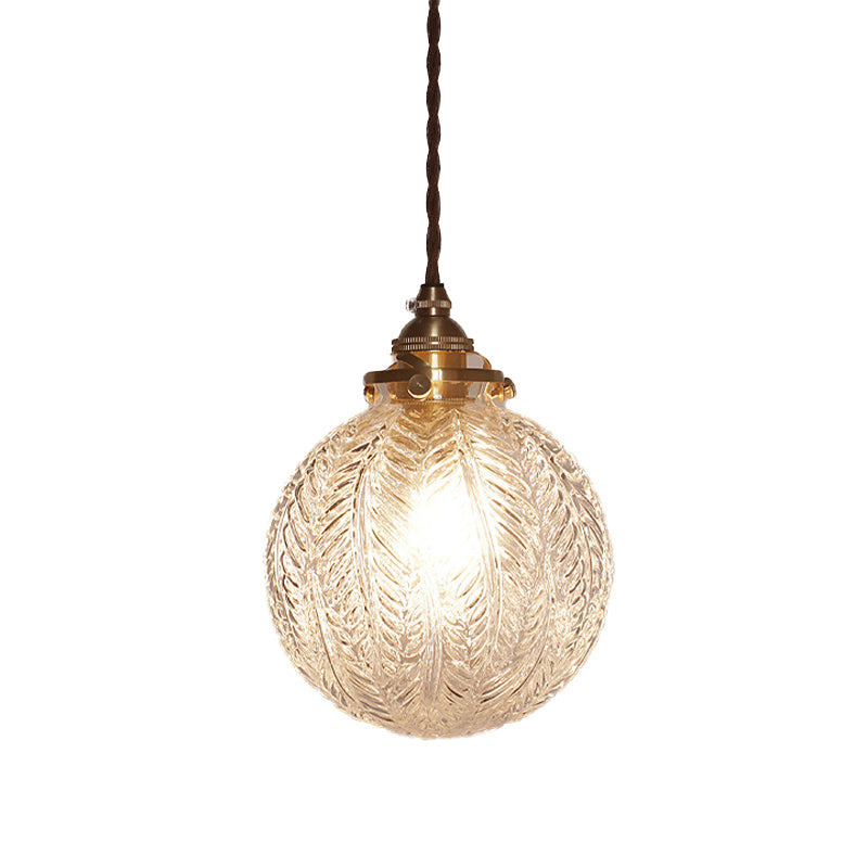 Hanglamp Glazen Bol met Koord