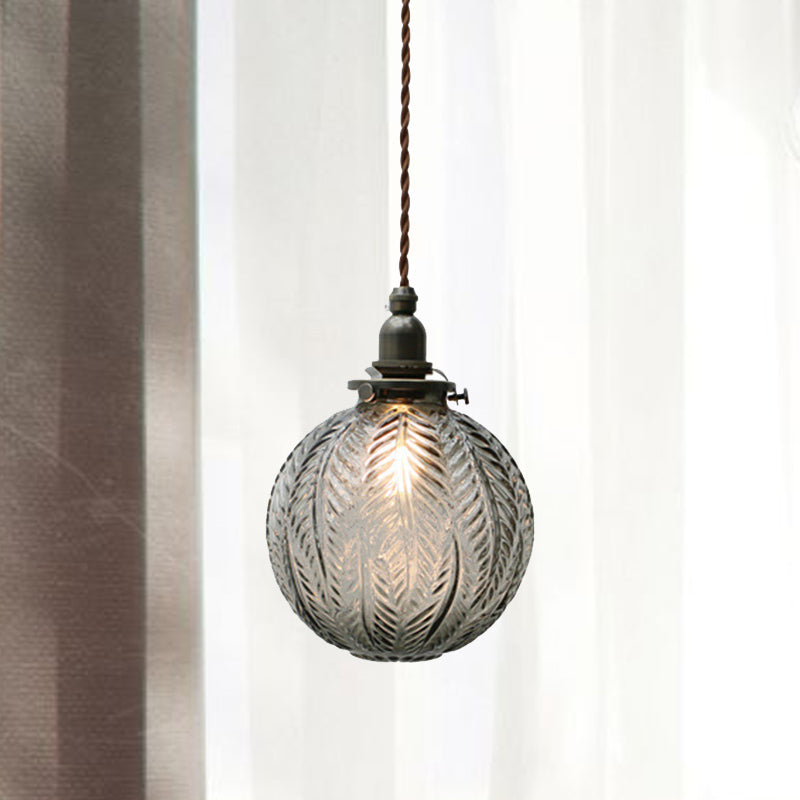Koloniale Hanglamp Smokgrijs Glas voor Eettafel, Woonkamer en Slaapkamer – 1-Lichts Hangsysteem 6