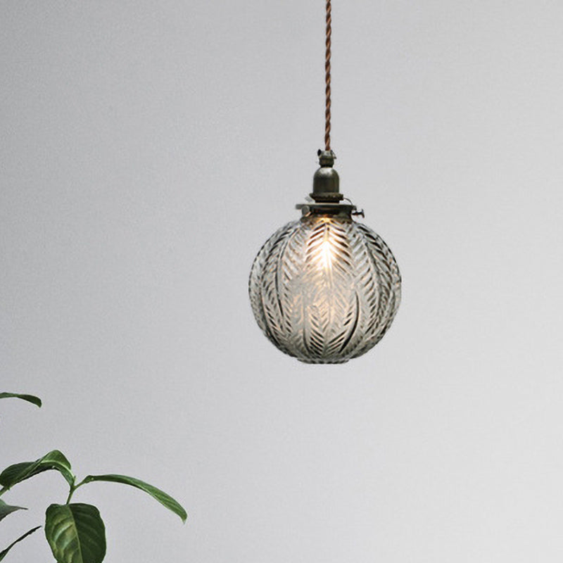 Koloniale Hanglamp Smokgrijs Glas voor Eettafel, Woonkamer en Slaapkamer – 1-Lichts Hangsysteem 7