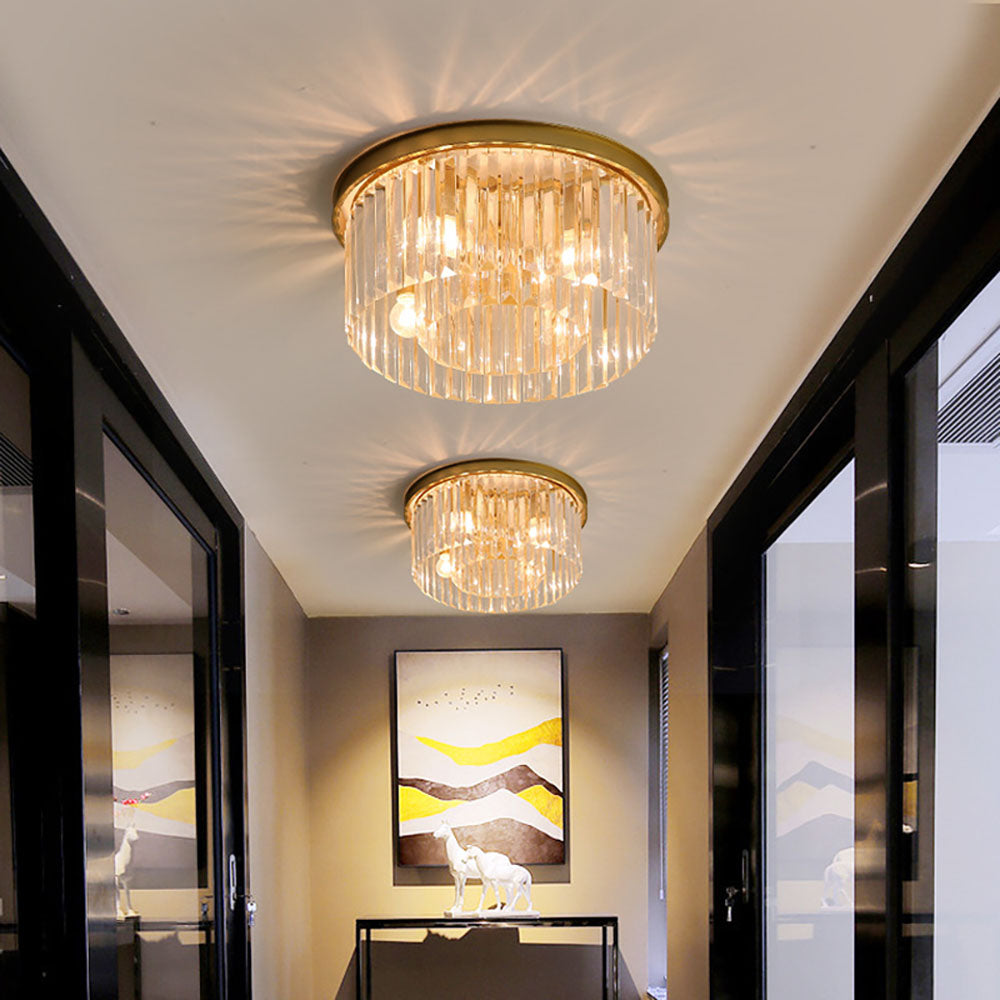 Kristallen Plafondlamp voor Slaapkamer en Woonkamer – E14 Fitting Plafonniere met Luxe Verlichting 1