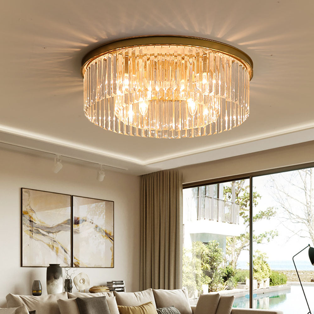 Kristallen Plafondlamp voor Slaapkamer en Woonkamer – E14 Fitting Plafonniere met Luxe Verlichting 2