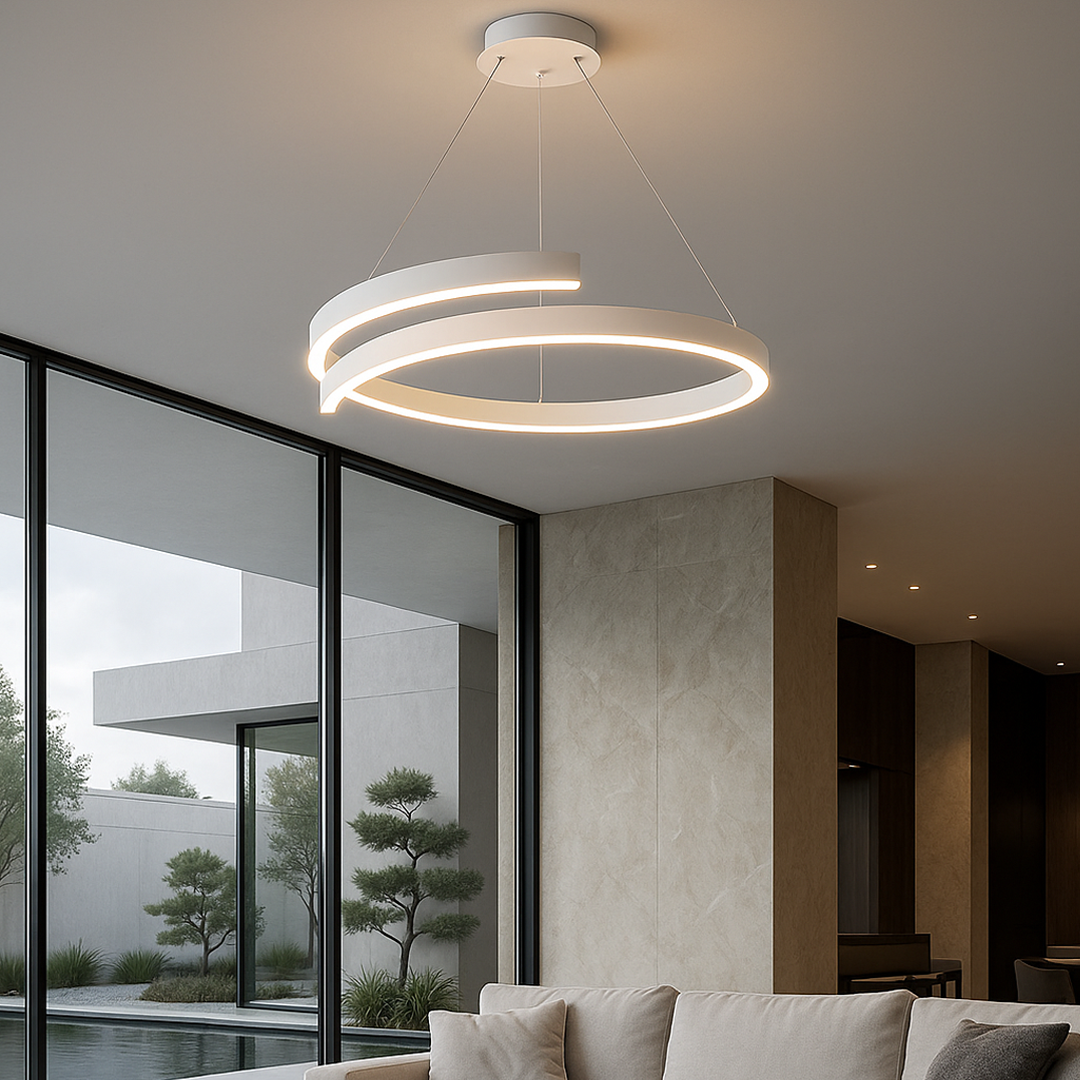 Spiraal LED Plafondlamp met Dimbare Helderheid Wit