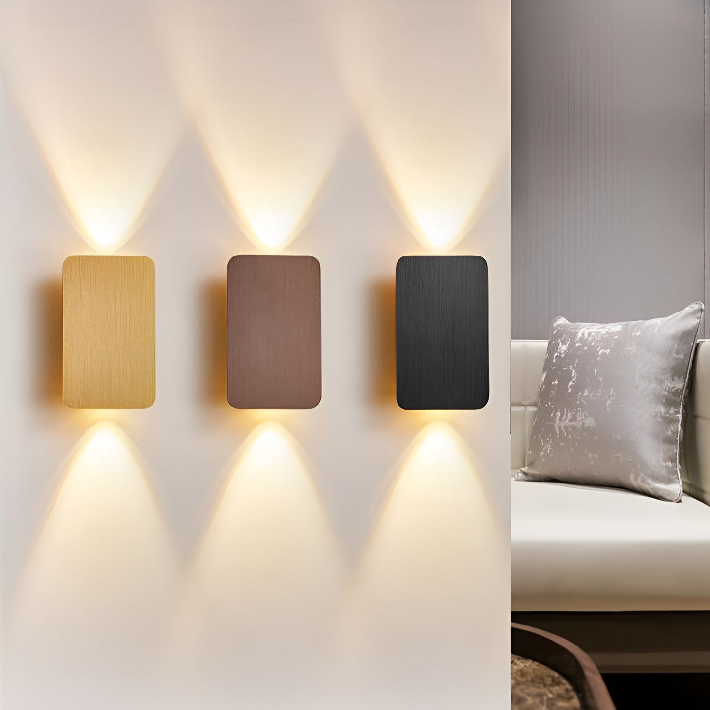 LED Wandlamp Rectangular van Aluminium voor Binnengebruik – Warm Wit Muurlamp voor Gang en Trap 2