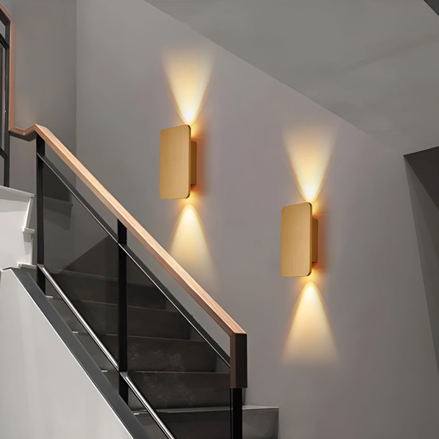LED Wandlamp Rectangular van Aluminium voor Binnengebruik – Warm Wit Muurlamp voor Gang en Trap 3