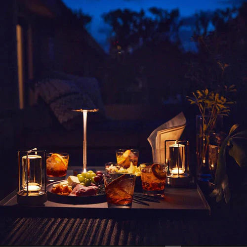 Draadloze Tafellamp met Verstelbare Helderheid – Oplaadbare LED Lamp voor Binnen en Buiten