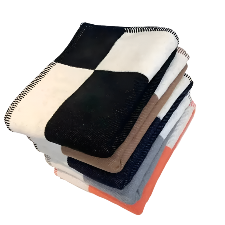 Luxe Dekbedovertrek van 70% Wol en 30% Kasjmier – Elegante Plaid voor Comfort en Warmte 1