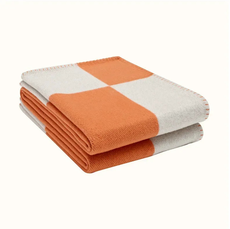 Luxe Dekbedovertrek van 70% Wol en 30% Kasjmier – Elegante Plaid voor Comfort en Warmte 6