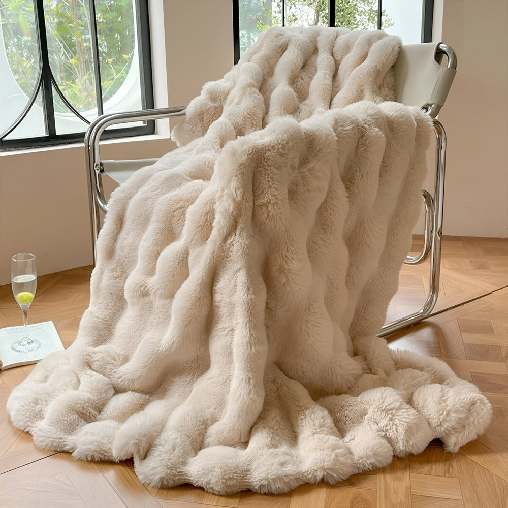 Luxe Fleece Deken 100x160cm – Fluffy Fleece Deken voor Comfort en Warmte Binnen en Buiten 1
