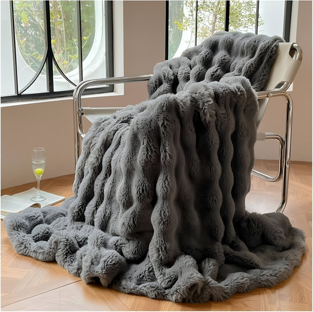 Luxe Fleece Deken 100x160cm – Fluffy Fleece Deken voor Comfort en Warmte Binnen en Buiten 12