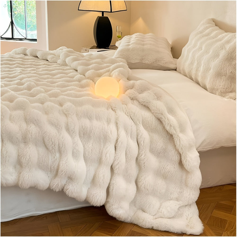 Luxe Fleece Deken 100x160cm – Fluffy Fleece Deken voor Comfort en Warmte Binnen en Buiten 4