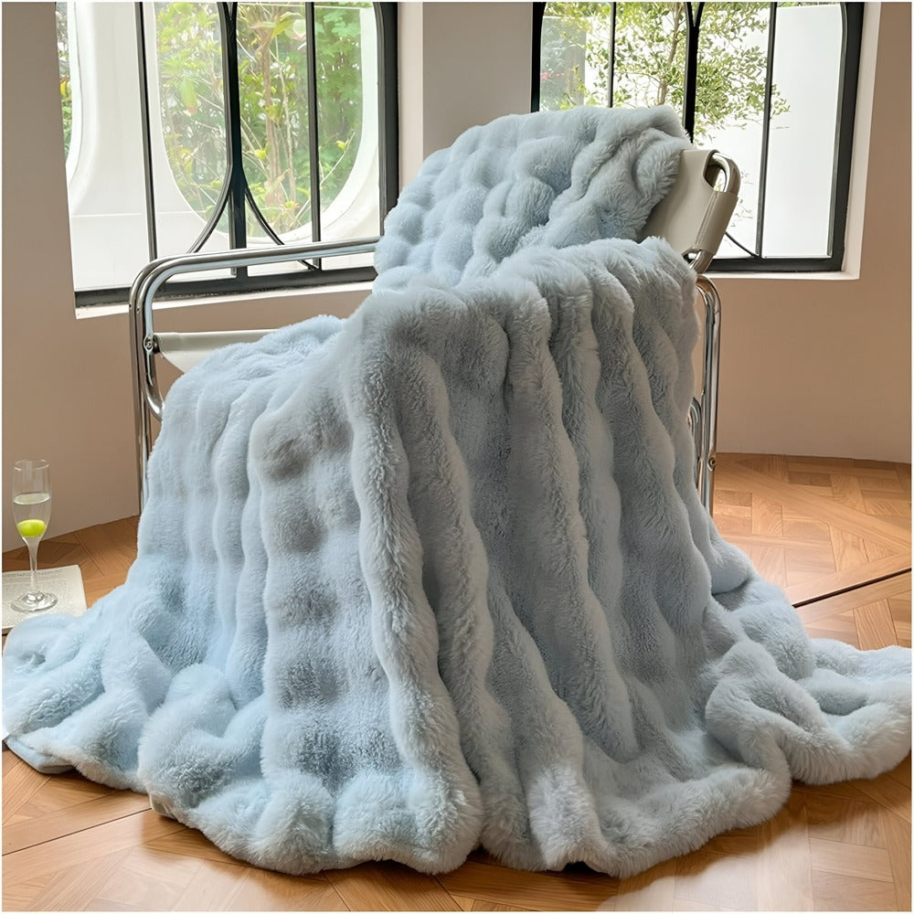 Luxe Fleece Deken 100x160cm – Fluffy Fleece Deken voor Comfort en Warmte Binnen en Buiten 9