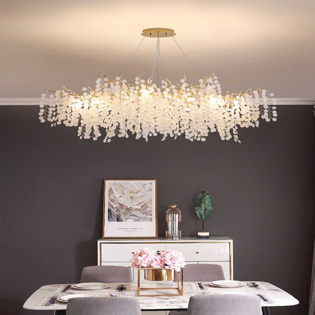 Luxe Gouden Kroonluchter met Kristallen Takken – Moderne Kroonluchter voor Woonkamer en Eetkamer 5