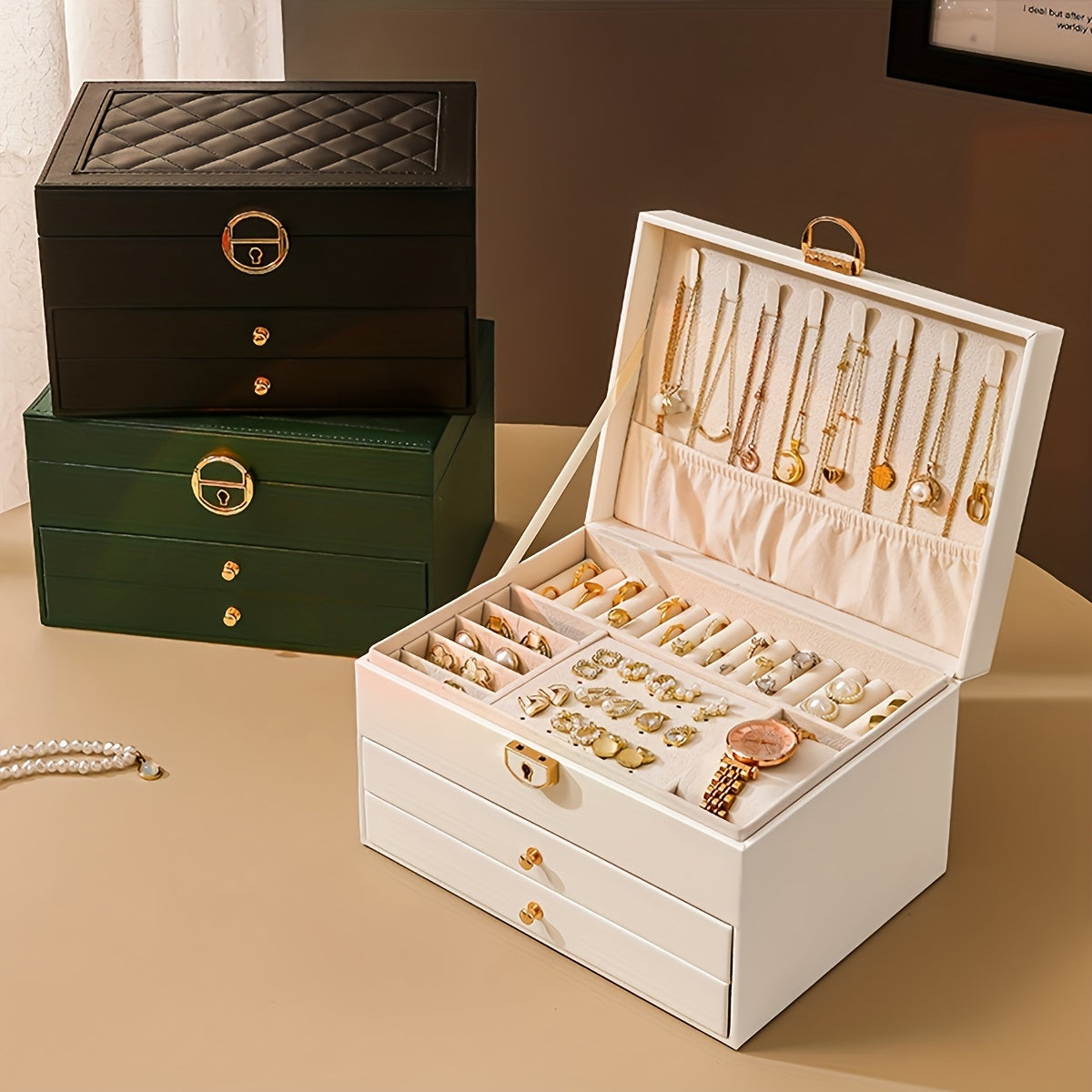 Luxe Sieradendoos voor Kettingen, Ringen en Armbanden – Elegante Opbergdoos in Zwart of Roze 2