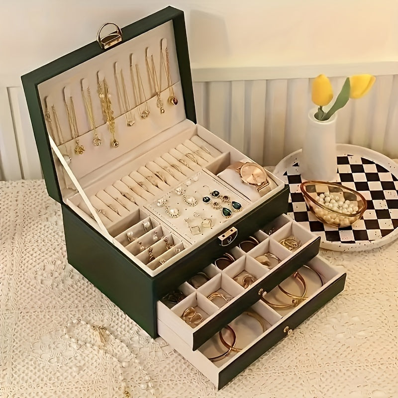 Luxe Sieradendoos voor Kettingen, Ringen en Armbanden – Elegante Opbergdoos in Zwart of Roze 5
