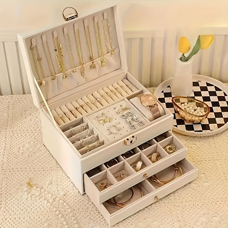 Luxe Sieradendoos voor Kettingen, Ringen en Armbanden – Elegante Opbergdoos in Zwart of Roze 6