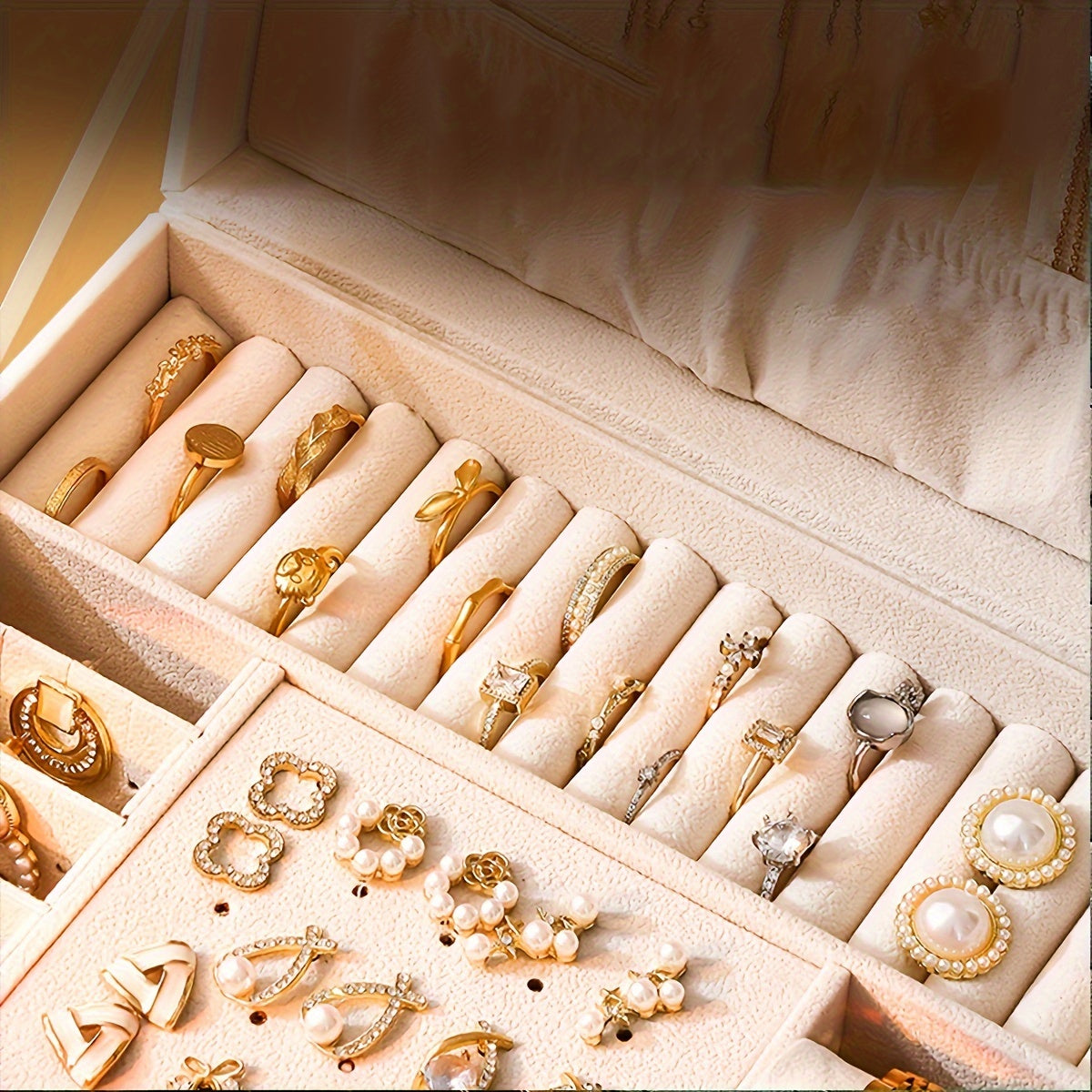 Luxe Sieradendoos voor Kettingen, Ringen en Armbanden – Elegante Opbergdoos in Zwart of Roze 8