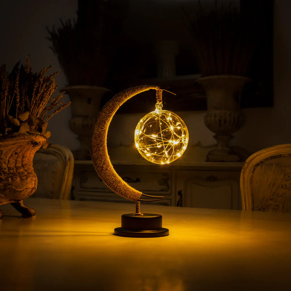 Maanlamp met LED Verlichting – Betoverende Sfeer voor Woonkamer, Slaapkamer en Kinderkamer 1