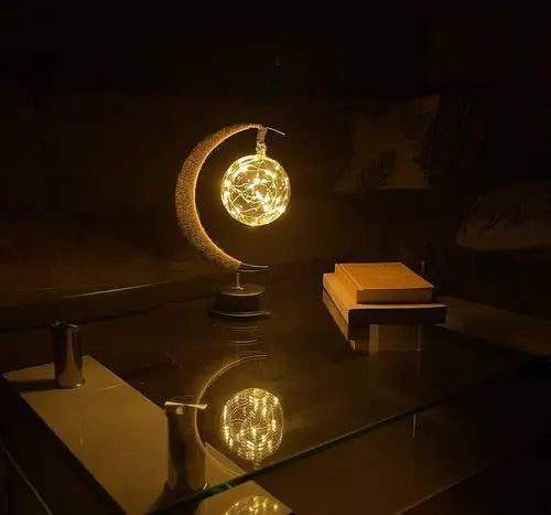 Maanlamp met LED Verlichting – Betoverende Sfeer voor Woonkamer, Slaapkamer en Kinderkamer 4