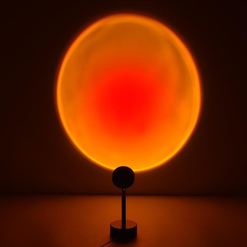 Mini Sunset Orb - LED Sfeerlicht voor Ontspanning in Slaapkamer en Woonkamer - Amber 15 cm 6