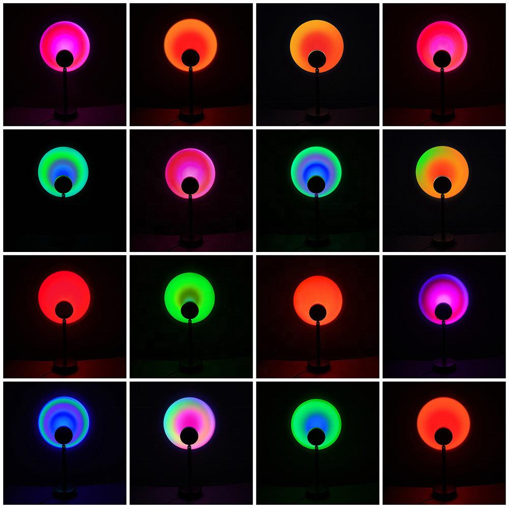 Mini Sunset Orb - LED Sfeerlicht voor Ontspanning in Slaapkamer en Woonkamer - Amber 15 cm 9
