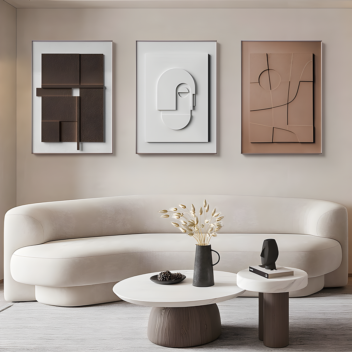 Minimalistisch Kunstwerk voor aan de Muur Nordic Stijl