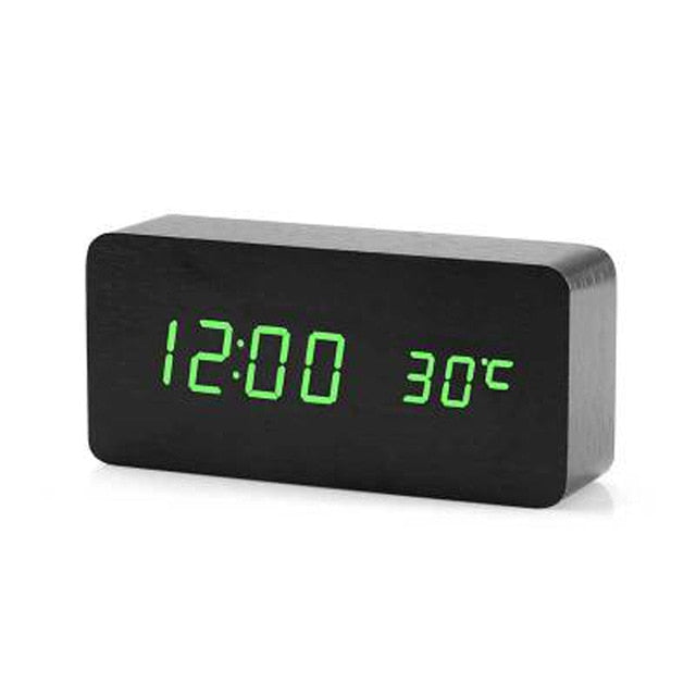 Minimalistische Digitale Wekker met Spraakbesturing en Helder LED-Display voor Slaapkamer 12