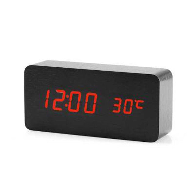 Minimalistische Digitale Wekker met Spraakbesturing en Helder LED-Display voor Slaapkamer 15