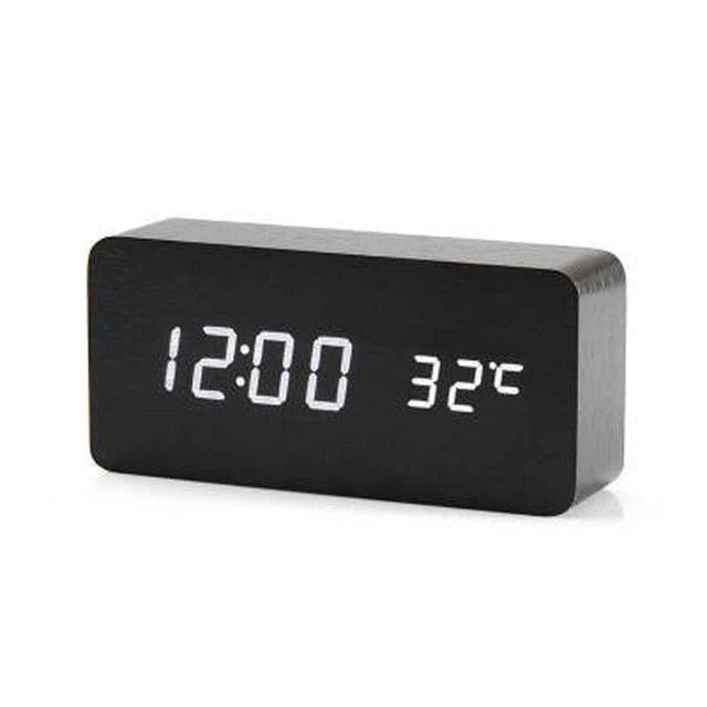 Minimalistische Digitale Wekker met Spraakbesturing en Helder LED-Display voor Slaapkamer 16