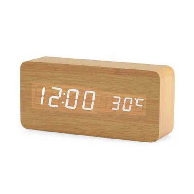 Minimalistische Digitale Wekker met Spraakbesturing en Helder LED-Display voor Slaapkamer 3