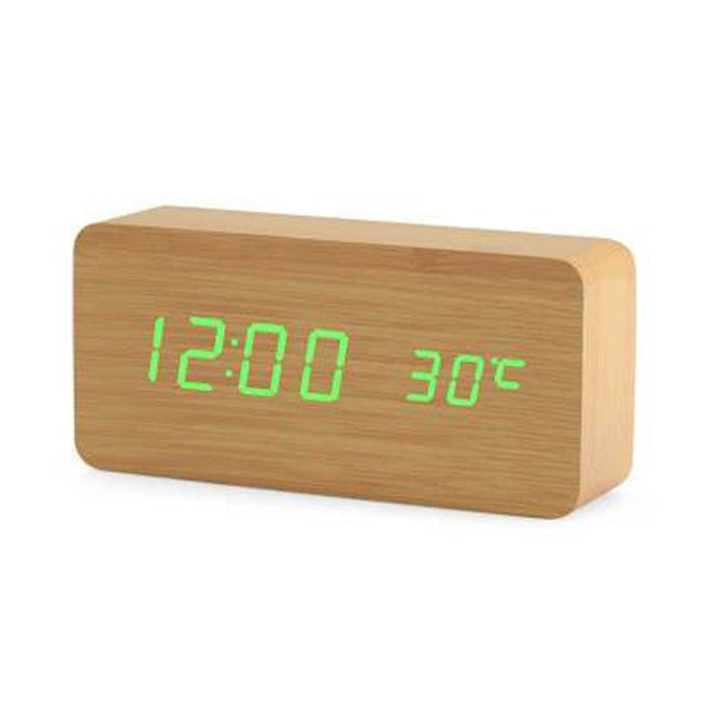 Minimalistische Digitale Wekker met Spraakbesturing en Helder LED-Display voor Slaapkamer 5