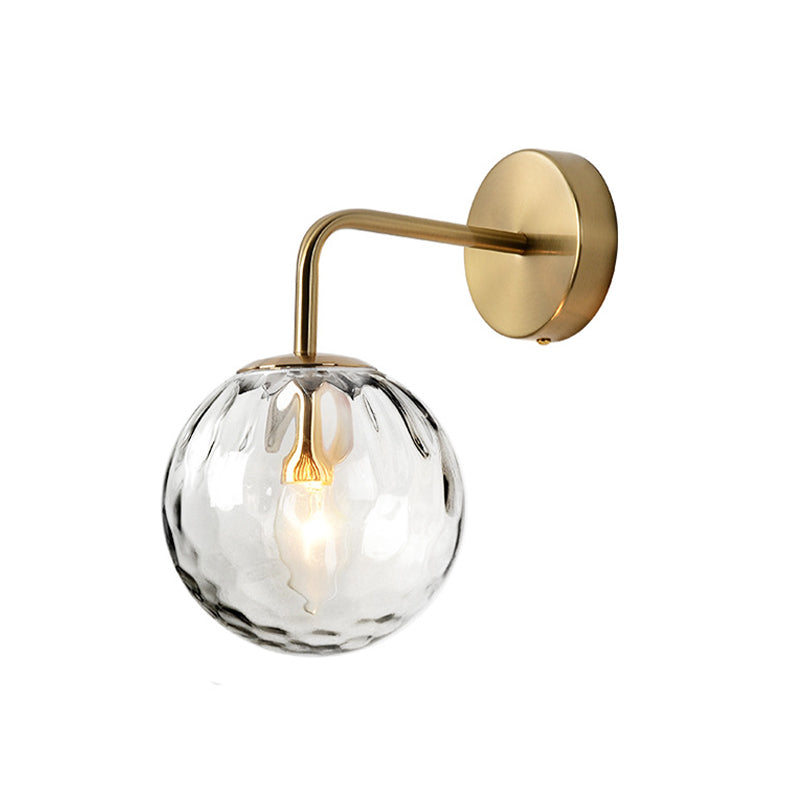 Wandlamp Modern Glas Goud Bolvorm