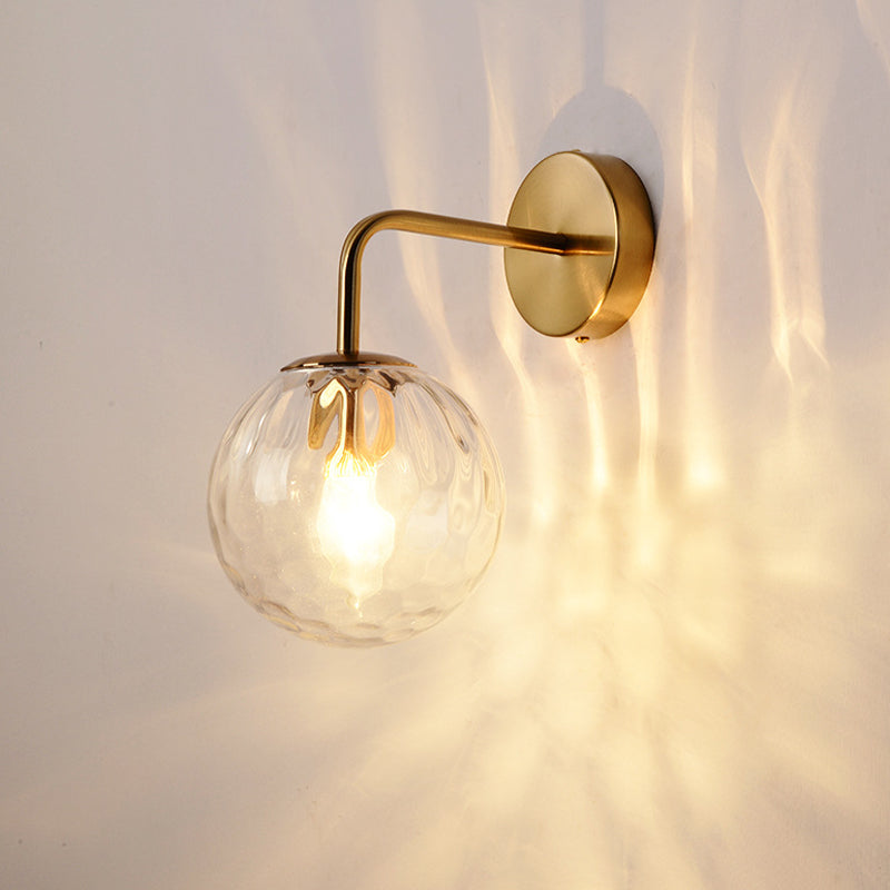 Minimalistische Gouden Wandlamp van Glas voor Binnen – Modern Design Muurlamp met 1 Lichtpunt 5