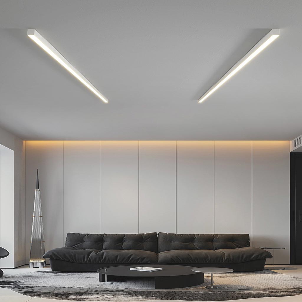 Minimalistische LED Plafondlamp Zwart – Lineaire Plafonniere voor Slaapkamer en Woonkamer 4