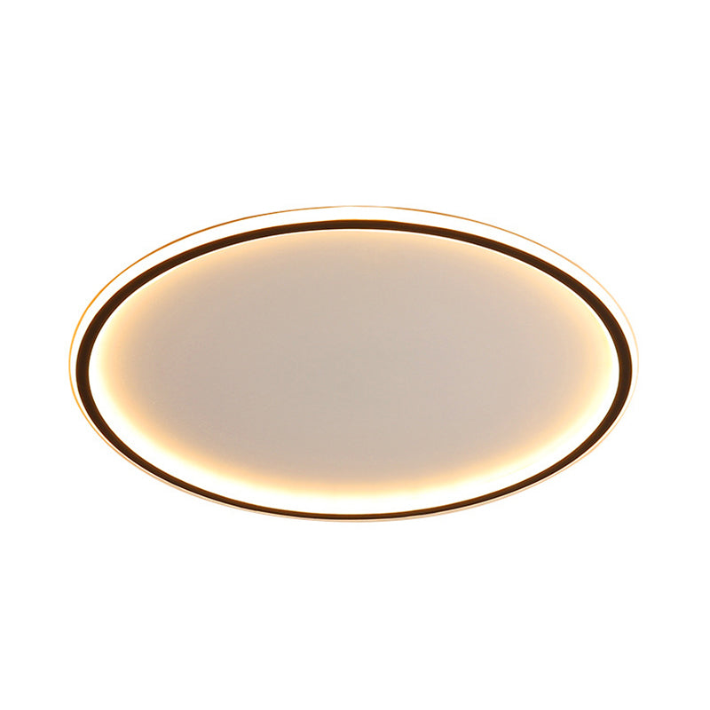 Minimalistische LED Plafondlamp met Afstandsbediening - Zwart Plafonnière voor Slaapkamer 5
