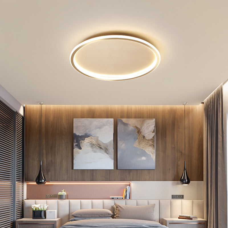 Minimalistische LED Plafondlamp met Afstandsbediening - Zwart Plafonnière voor Slaapkamer 6