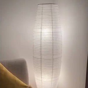 Minimalistische Vloerlamp Zwart met 2 Lichten van Rijstpapier – Modern Design voor Woonkamer 6