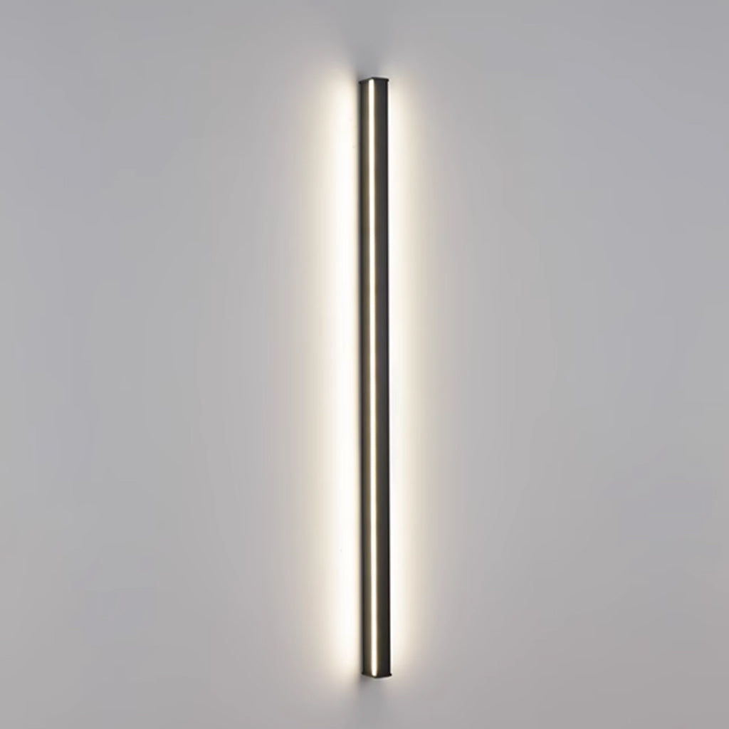 Minimalistische Wandlamp Zwart met Dimbare LED Verlichting voor Binnen - Lange Lineaire Muurlamp 0