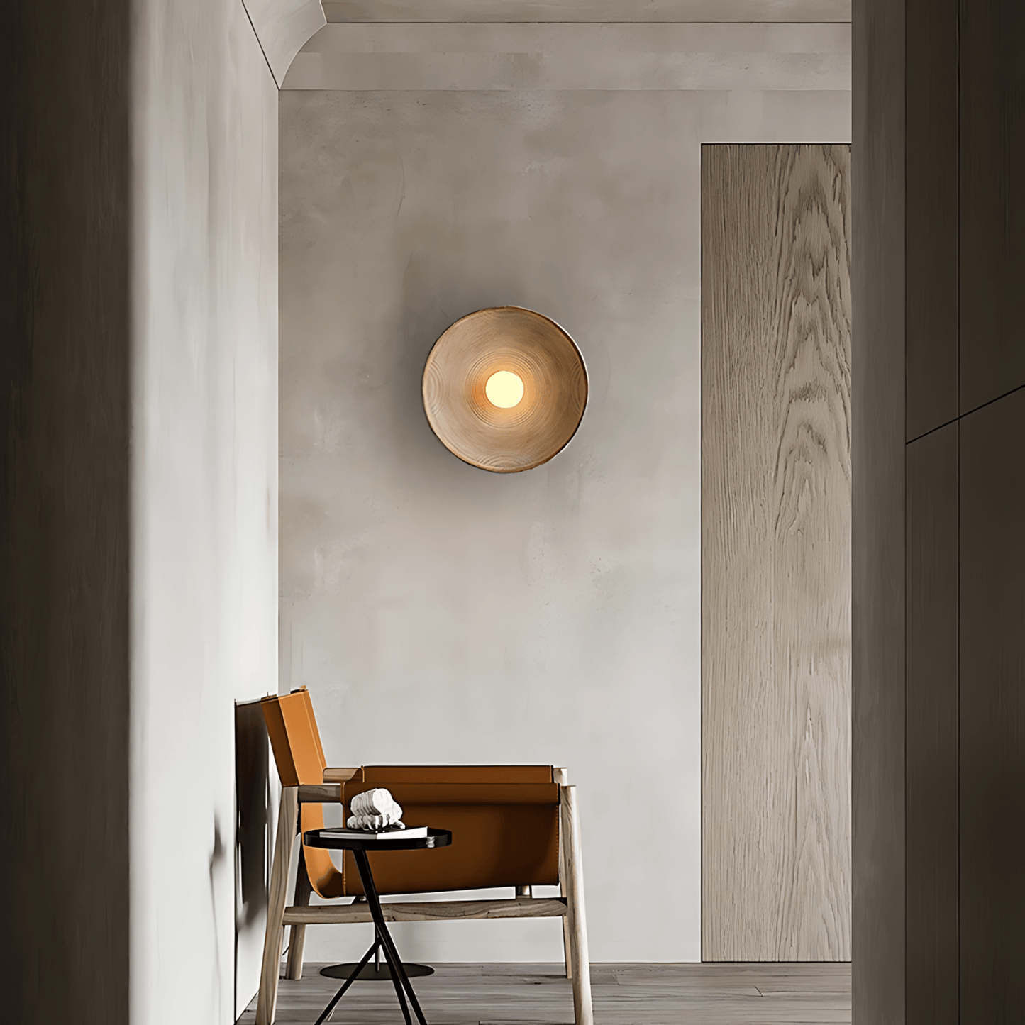 Minimalistische Wandlamp Zwart met Sculpturale Vorm voor Binnengebruik – Nova Muurlamp 30 cm 1