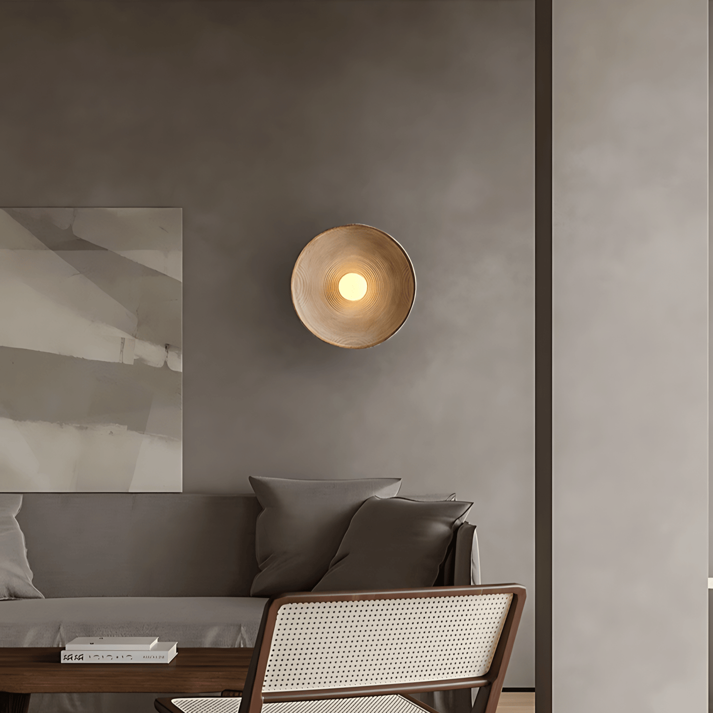 Minimalistische Wandlamp Zwart met Sculpturale Vorm voor Binnengebruik – Nova Muurlamp 30 cm 2
