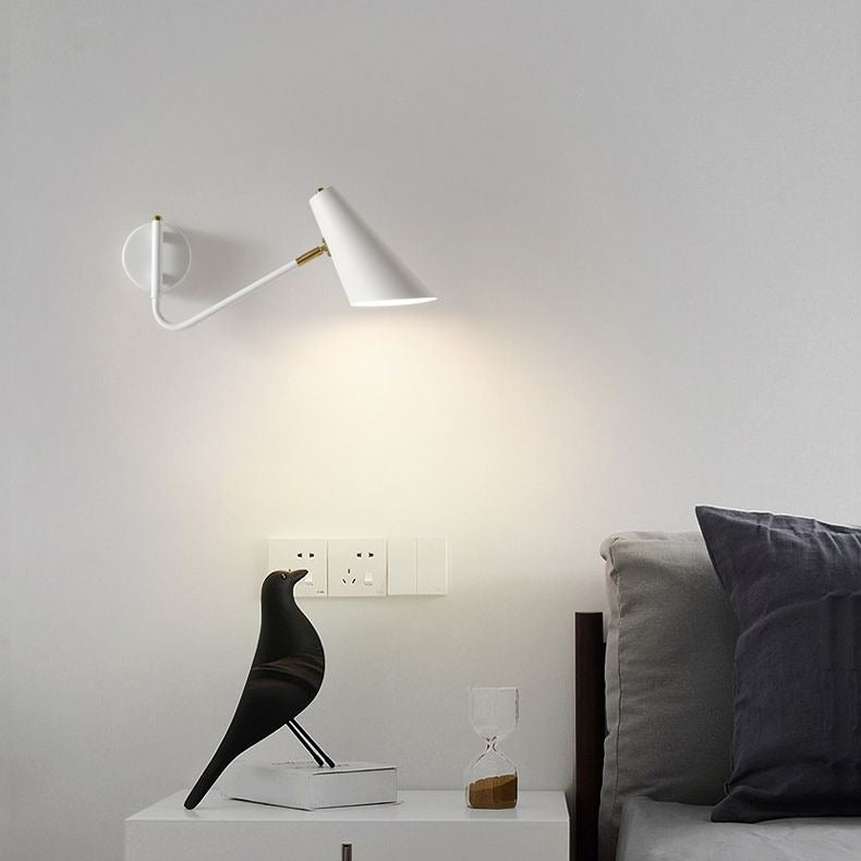 Minimalistische Wandlamp Zwart van Metaal met Roterend Ontwerp en LED Verlichting 6