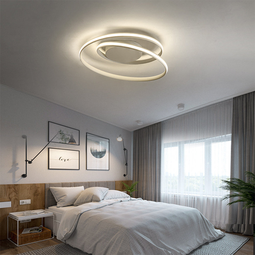 Minimalistische Zwarte Plafondlamp met Geometrisch Ontwerp voor Slaapkamer en Woonkamer 10