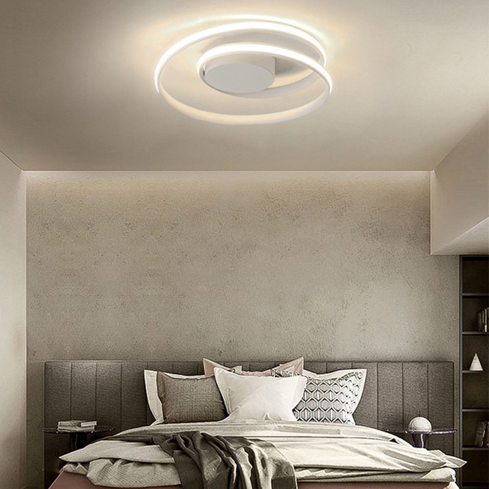 Minimalistische Zwarte Plafondlamp met Geometrisch Ontwerp voor Slaapkamer en Woonkamer 2