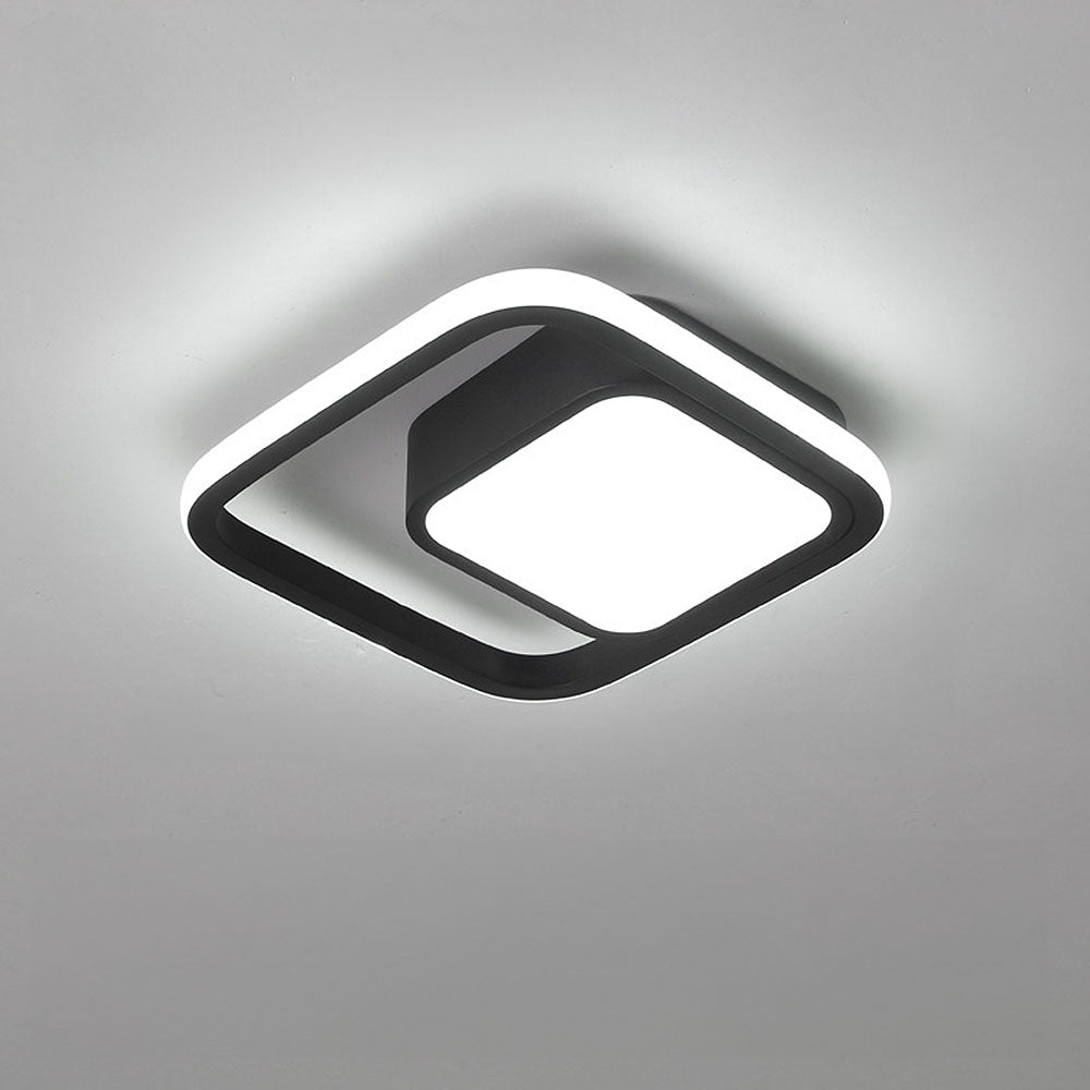 Modern Minimalistisch Halo Duo Plafondlicht met Warm LED Licht voor Woonruimtes en Slaapkamers 11