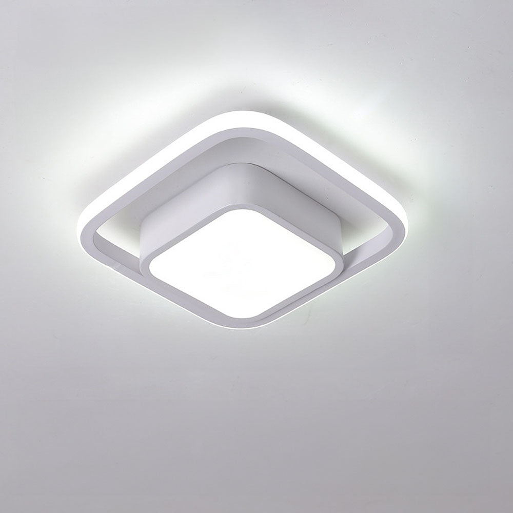 Modern Minimalistisch Halo Duo Plafondlicht met Warm LED Licht voor Woonruimtes en Slaapkamers 17