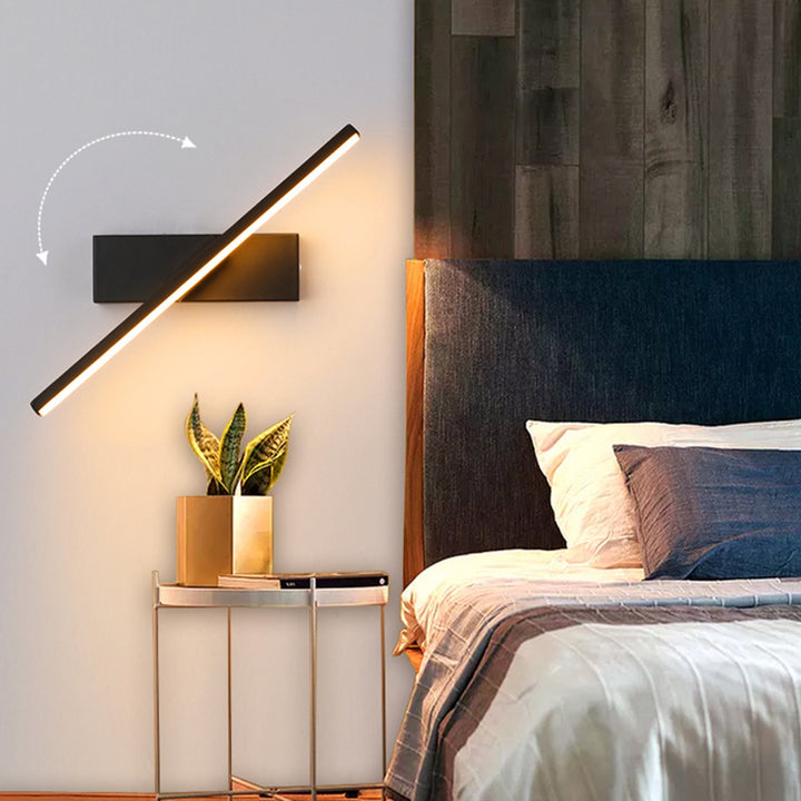 Wandlamp Modern Roterend Ontwerp met Ingebouwde LED Zwart Neutraal Licht