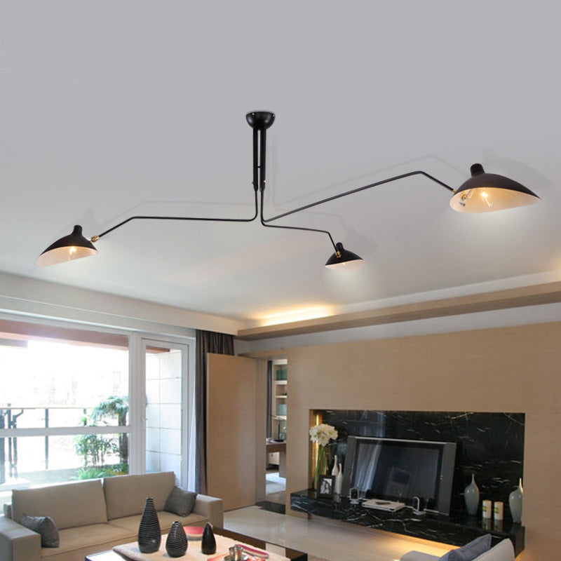 Moderne 3-armige Plafondlamp met Verstelbare Armen - Plafonniere voor Slaapkamer en Woonkamer 2