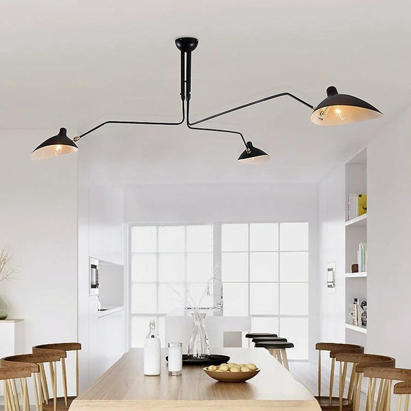 Moderne 3-armige Plafondlamp met Verstelbare Armen - Plafonniere voor Slaapkamer en Woonkamer 4