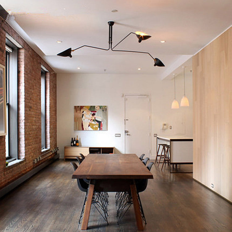 Moderne 3-armige Plafondlamp met Verstelbare Armen - Plafonniere voor Slaapkamer en Woonkamer 6
